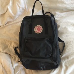 Fjallraven Kanken 15” laptop bag in grey and black